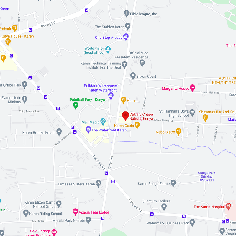 Location of calvary chapel on google maps